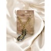 Michelle Marie Boutique's Green Iridescent Cluster Necklace - 2 of 3