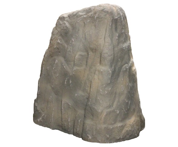 30" Textured Painted Garden Stone Extra Large - Gray - Emsco