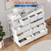 Coucheta 39" Charging Dresser - 9-Drawer Storage Cabinet w/ Outlets & USB, TV Stand Shelf, Rich Brown - 2 of 4