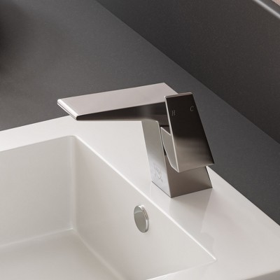 ALFI  AB1470-BN Brushed Nickel Modern Single Hole Bathroom Faucet