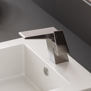 ALFI  AB1470-BN Brushed Nickel Modern Single Hole Bathroom Faucet - 1 of 4