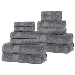 Modern Solid Classic Luxury Egyptian Cotton Towel Set by Blue Nile Mills - 1 of 4