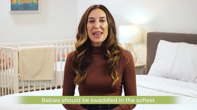 3pk Soothe Baby Swaddle 0-3 Months, Organic Baby Swaddle Sleep Sacks, Newborn, Infant Swaddle Sack, 2 of 11, play video