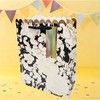 Bows And Sparkles Wedding Gift Bag Floral Pattern Happily Ever After Medium Bag Black/Gold - 2 of 3