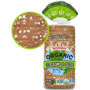 Brownberry Organic Thin Sliced 22 Grains and Seeds Bread - 20oz - 1 of 4