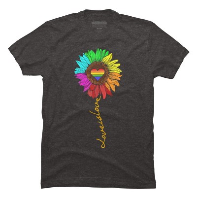 Adult Design By Humans Love Is Love Daisy Rainbow Pride By KangThien T-Shirt