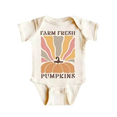 Fall Pumpkin Newborn Baby Onesie® Bodysuit GS1