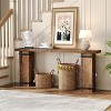 Tribesigns 70.9-Inch Couch Table Behind Sofa, Decorative Rivets, Farmhouse Narrow Long Console Table, for Living Room, Entry, Hallway. - 4 of 4