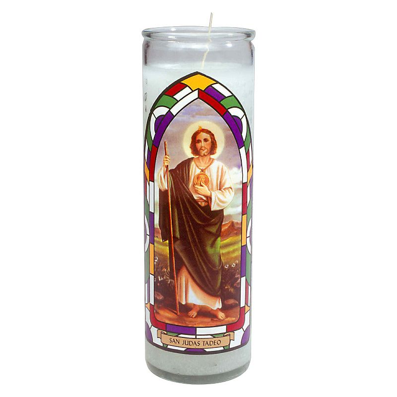 Jar Candle San Judas Tadeo White - Continental Candle, 1 of 6