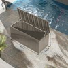 FURNIinspire Deck Boxes, Outdoor Storage Box with Waterproof Function for Gardening Tools, Pool Supplies, Patio Furniture, Brown, 57.87"*32.24"*33.66" - 4 of 4