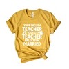 Your English Teacher and Your Gym Teacher Block - Womens Short Sleeve Tee - 3 of 4