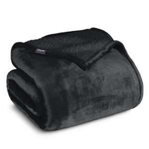 Faux Shearling Fleece Blanket by Bare Home - 1 of 4