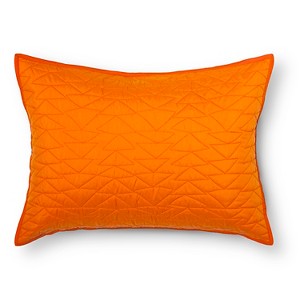 Triangle Stitch Pillow Sham (Standard) Orange - Pillowfort
