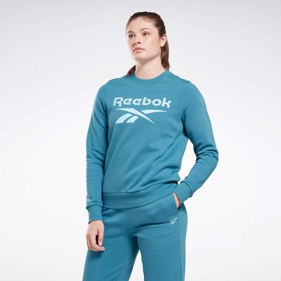 Reebok Identity Big Logo Fleece Crew Sweatshirt Womens : Target