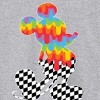 Men's - Disney - Mickey Mouse Rainbow/Checker Silhouette Long Sleeve Graphic T-Shirt - image 2 of 4