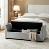 Amelia Storage Bench With Sturdy Rubber Wood Legs | ARTFUL LIVING DESIGN - 2 of 4