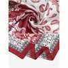 Elerevyo Women's Satin Large Paisley Contrast Color Silk Square Scarf Head Wrap Bandanas 35.4" X 35.4" - 4 of 4