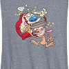 Women's - Ren & Stimpy - Smashing Time Graphic Racerback Tank - 2 of 4