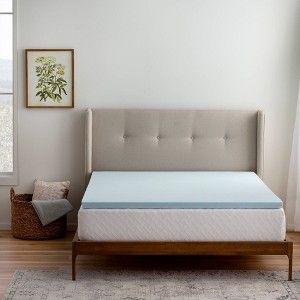 2-in-1 Gel Memory Foam Mattress Topper - Brookside Home - 1 of 4