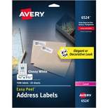 Avery Mailing Labels Return Addr 2/3"x1-3/4" 1500/PK Glossy WE 6524