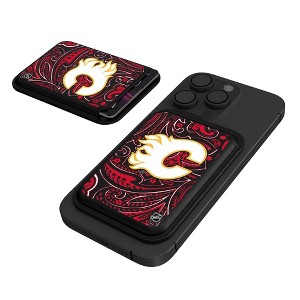 Keyscaper NHL Western Conference Teams Paisley Black Magnetic Credit Card Wallet - 1 of 3