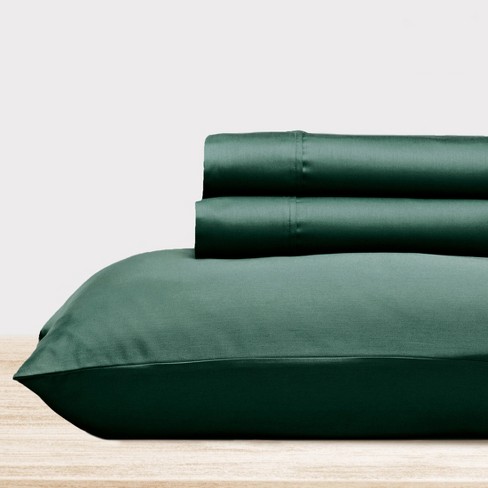 Hunter Green Twin Xl Sheet Set - 100% Pure Cotton Sateen Weave - 3 ...
