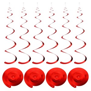 Unique Bargains Party Hanging Decoration PVC Plastic Ceiling Streamers 30 Pcs - 1 of 4