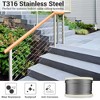 Yescom 400 Ft 1/8" T316 Stainless Steel Cable Wire Rope 7x7 Aircraft Strand Railing Decking Coil & Reel - 2 of 4