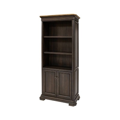 78" Sonoma Bookcase with Doors Brown - Martin Furniture