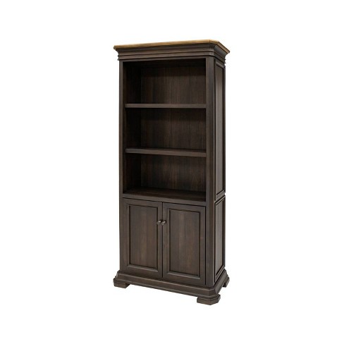 Estantería con puertas madera gris Sonoma 76,5x30x154,5 cm - referencia  Mqm-833351