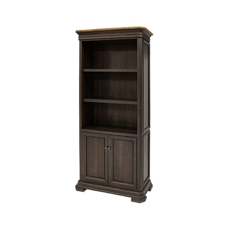 78&#34; Sonoma Bookcase with Doors Brown - Martin Furniture, 1 of 6