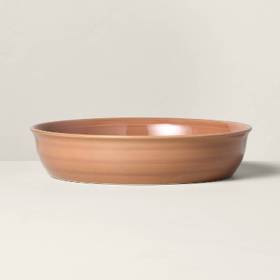 28oz Flared Brim Stoneware Pasta/Grain Bowl Rust - Hearth & Hand™ with Magnolia