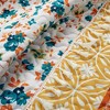 Emily Boho Stripe Reversible Quilt & Sham Set Turquoise - Lush Décor - image 4 of 4