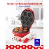 BETTY CROCKER Mini Donut Maker with Nonstick Surface, Cool Touch Handle, Makes 7 Delicious Fresh Donuts in Minutes, Red - 2 of 4