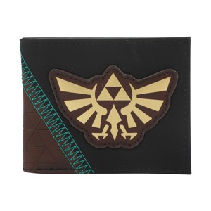 The Legend Of Zelda Hyrule Crest Men's Black & Brown Bifold Wallet - 1 of 4
