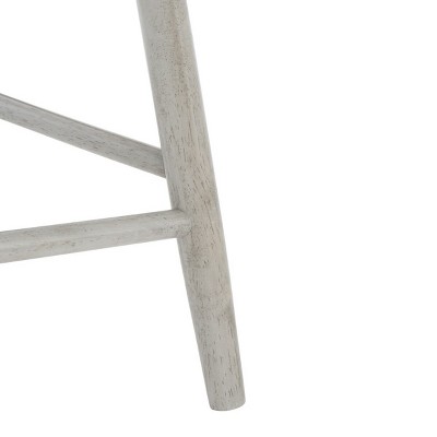 Gray Wood Swivel Windsor Counter Stool
