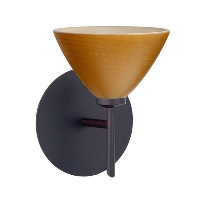 Besa Lighting Domi 1 - Light Wall Light in  Bronze