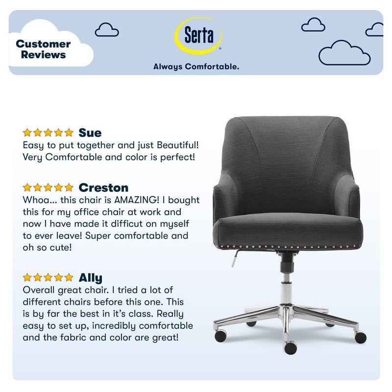 Style Leighton Home Office Chair - Serta, 5 of 13