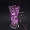 LumaBase Battery-Operated LED Fairy String Lights, Pink - Set of 3 - 4 of 4