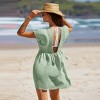 Women's Breezy Tie-Back Beach Cover Up Dress with Lace Trim - Cupshe - 3 of 4