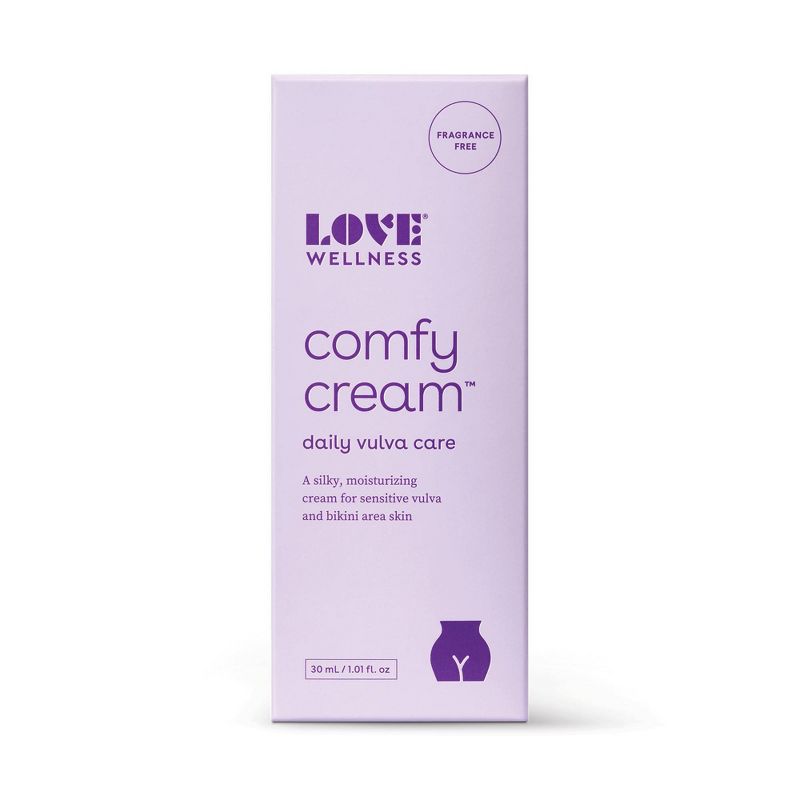 Love Wellness Comfy Cream Fragrance Free Vulva Moisturizer - 1.01 fl oz, 2 of 7