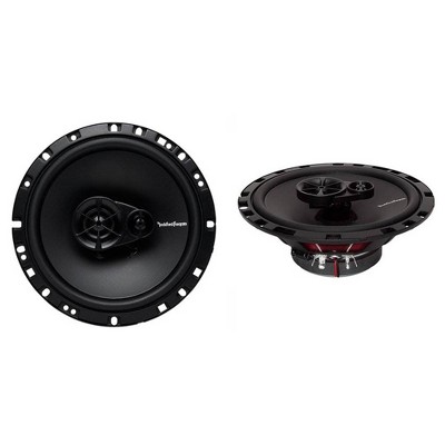 Rockford Fosgate R165X3 6.5" 90W 3 Way Full Range Car Audio Coaxial Speakers w/ Grilles, Integrated High Pass Crossovers, & Mounting Hardware (Pair)