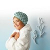 Kids' Hair Towel Green Checkered - Pillowfort™: Extra Lightweight Cotton Terry, Machine Washable, 9"x23" - 2 of 3