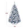 Best Choice Products Pre-Lit Ice Blue Christmas Pine Tree w/ Flocked Branches, Warm-White Lights - 2 of 4