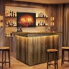 Tribesigns L-Shaped Home Bar Unit, 4-Tier Corner Liquor Bar Table with Storage Shelves and Wine Glasses Holder for Home Pub - 4 of 4
