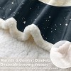 Boersma Gothic Moth Throw Blanket - Skull & Black Galaxy Star Print, Halloween Decor, Twin Size 60x80 Inches - 4 of 4