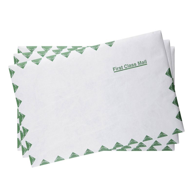 Survivor First Class Catalog Mailers, #15, Cheese Blade Flap, Self-Adhesive Closure, 10 x 15, White, 100/Box, 3 of 5