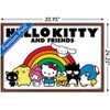 Trends International Hello Kitty and Friends: 21 Core - Group Rainbow Framed Wall Poster Prints - 3 of 4