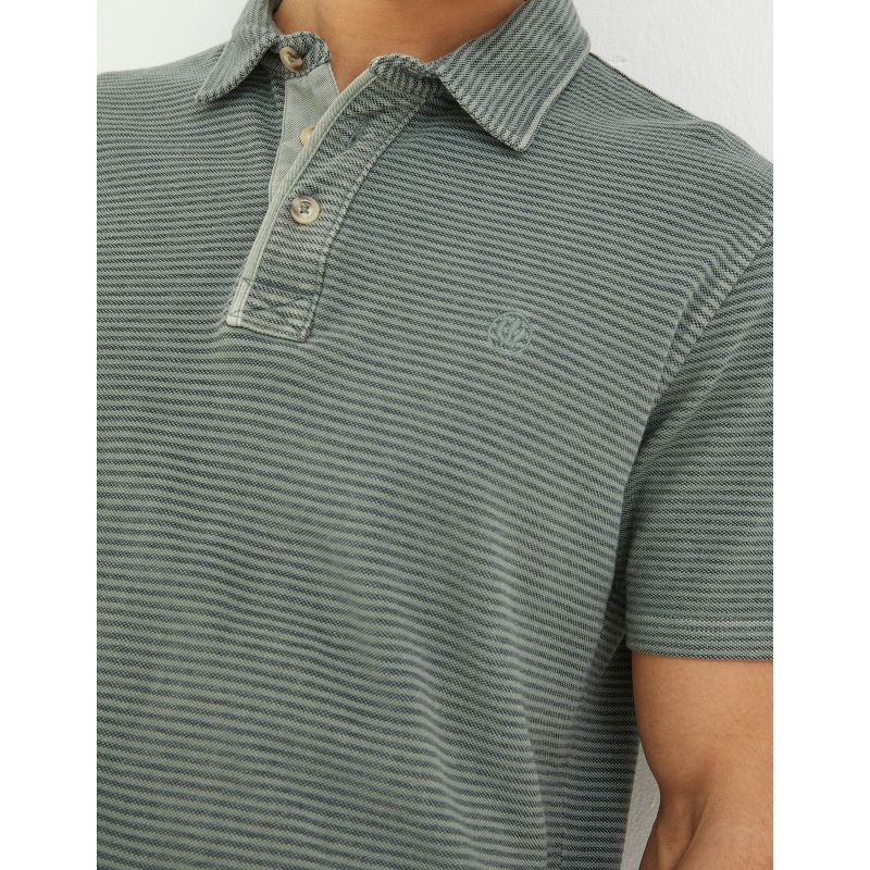 Fatface Men's Organic Cotton Fine Stripe Polo Shirt, 3 of 6