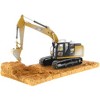 CAT Caterpillar 320F Weathered Tracked Excavator with Operator "Weathered Series" 1/50 Diecast Model by Diecast Masters - 2 of 4